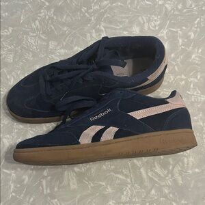 Reebok Blue and Pink Sneakers